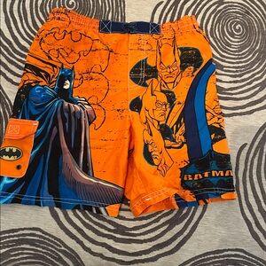Batman Orange Swim Trunks